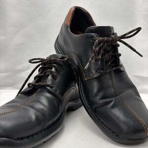 Cole Haan Zeno Lace ll Men's Sz8 Black Leather Split-Toe Casual Oxford Style